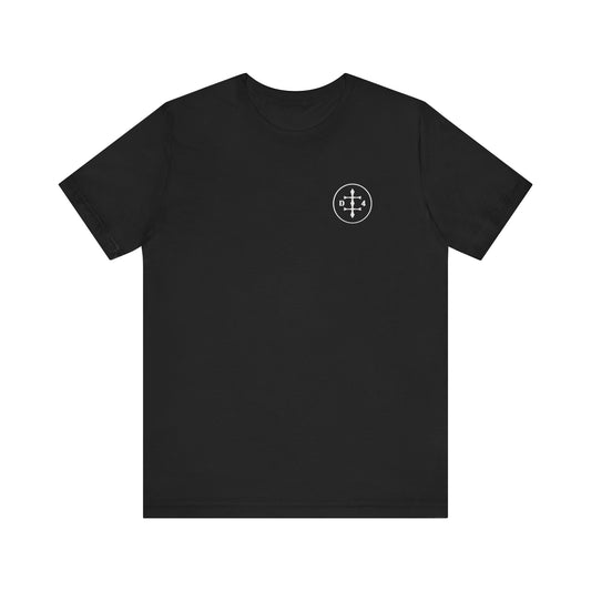 D/4 silver logo on Front/Back Unisex Jersey Short Sleeve Tee