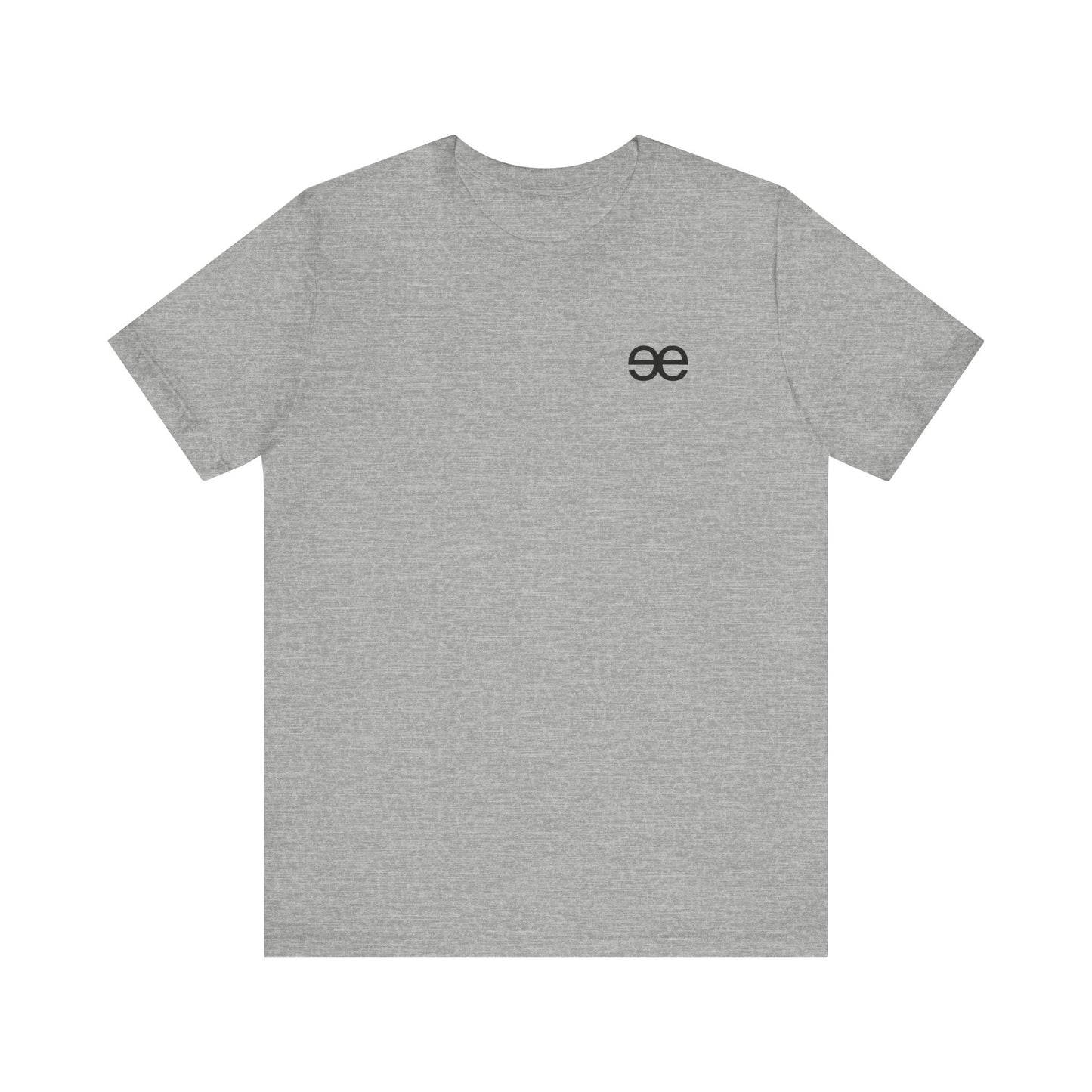 Evil Empire black EE logo on front Unisex Jersey Short Sleeve Tee