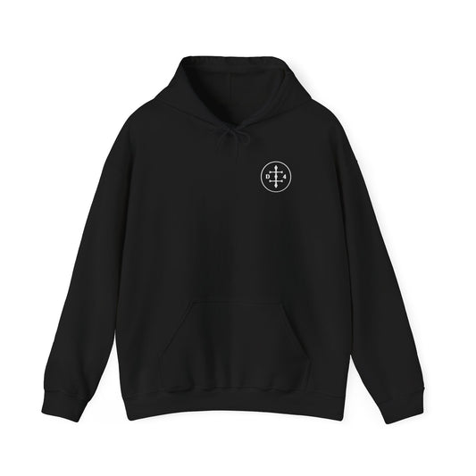 D/4  Logo front and back  Unisex Heavy Blend™ Hooded Sweatshirt