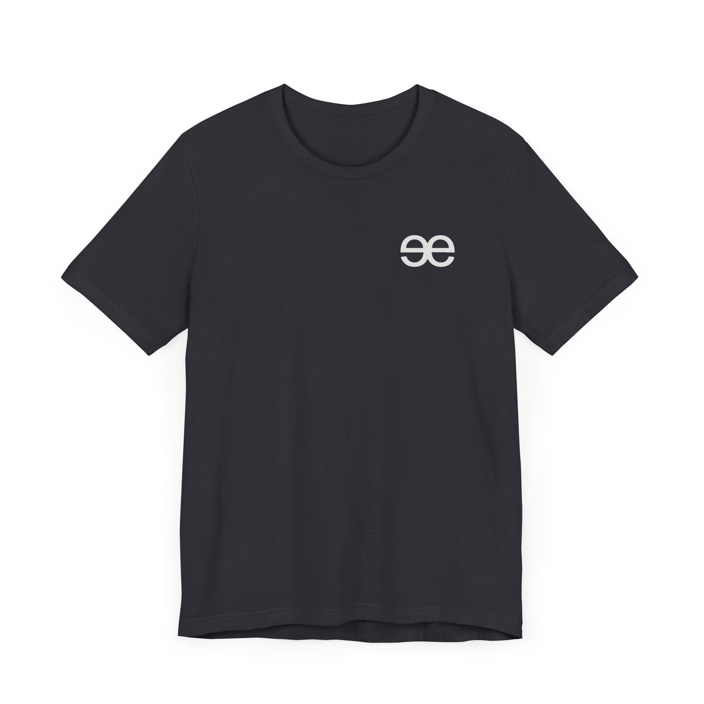 Evil Empire silver EE logo on front Unisex Jersey Short Sleeve Tee