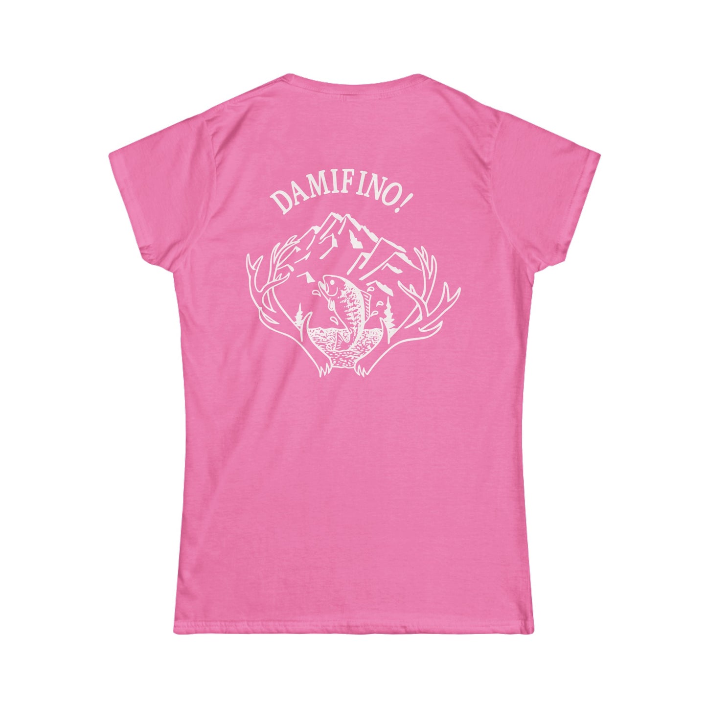 DAMIFINO! White Logo Women's Softstyle Tee