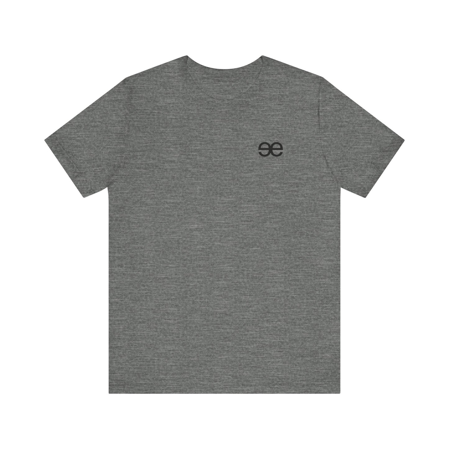 Evil Empire black EE logo on front Unisex Jersey Short Sleeve Tee