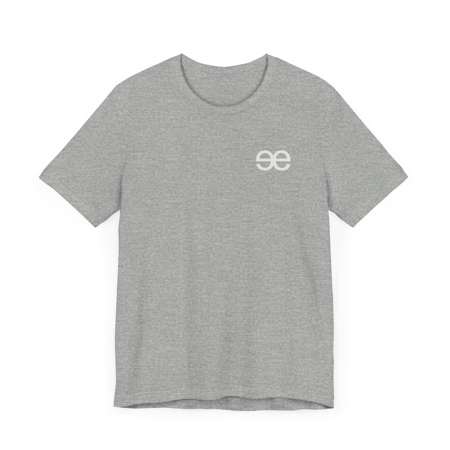 Evil Empire silver EE logo on front Unisex Jersey Short Sleeve Tee