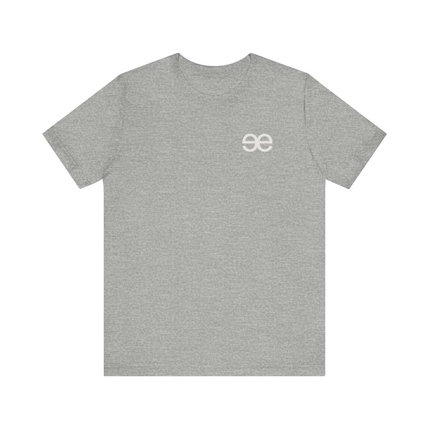 Evil Empire silver EE logo on front Unisex Jersey Short Sleeve Tee