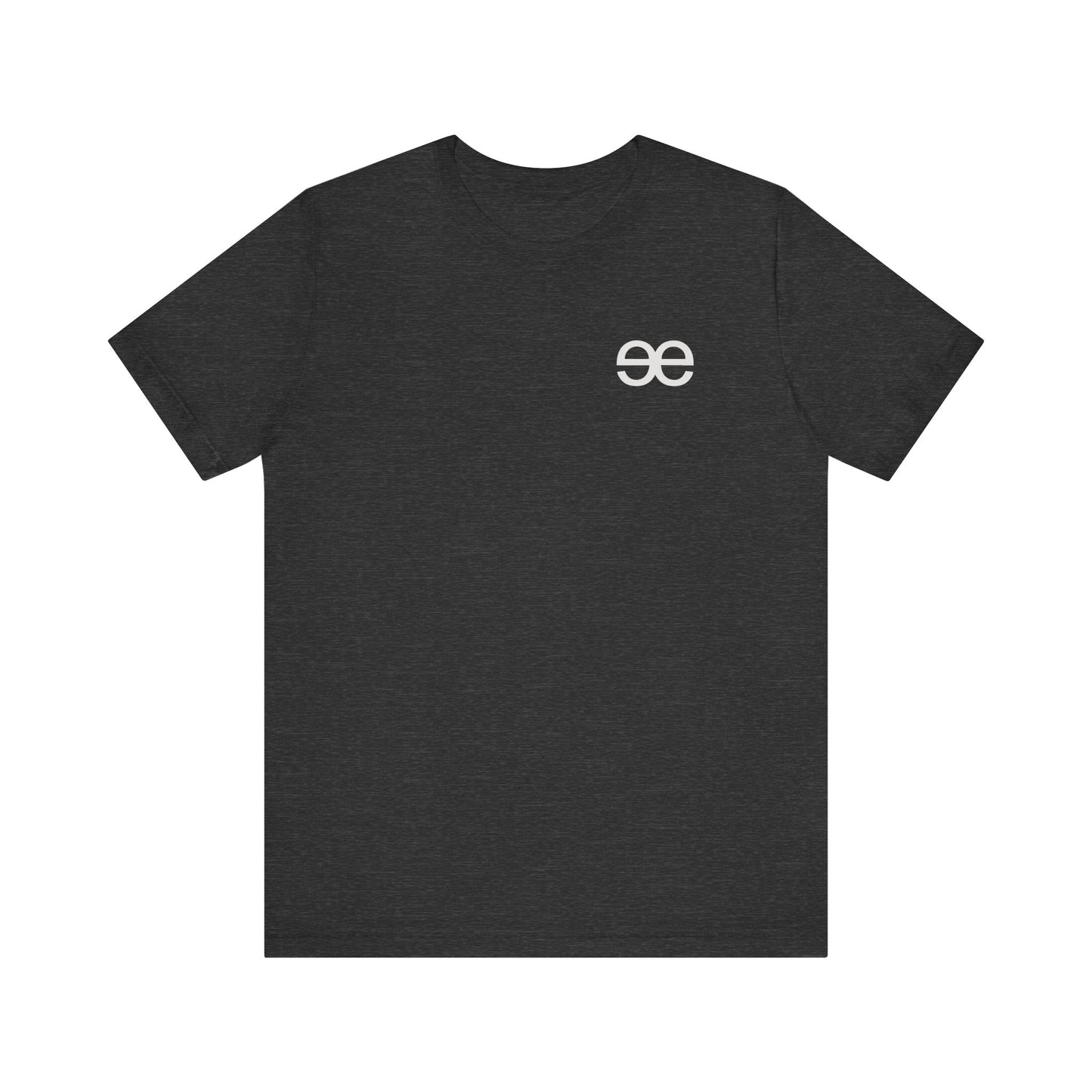 Evil Empire silver EE logo on front Unisex Jersey Short Sleeve Tee