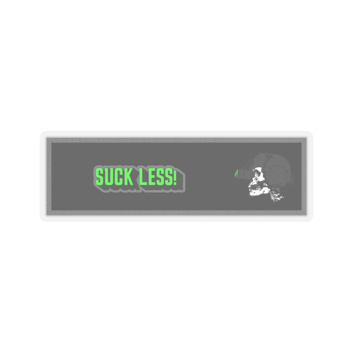 Suck Less (Green) Kiss-Cut Stickers