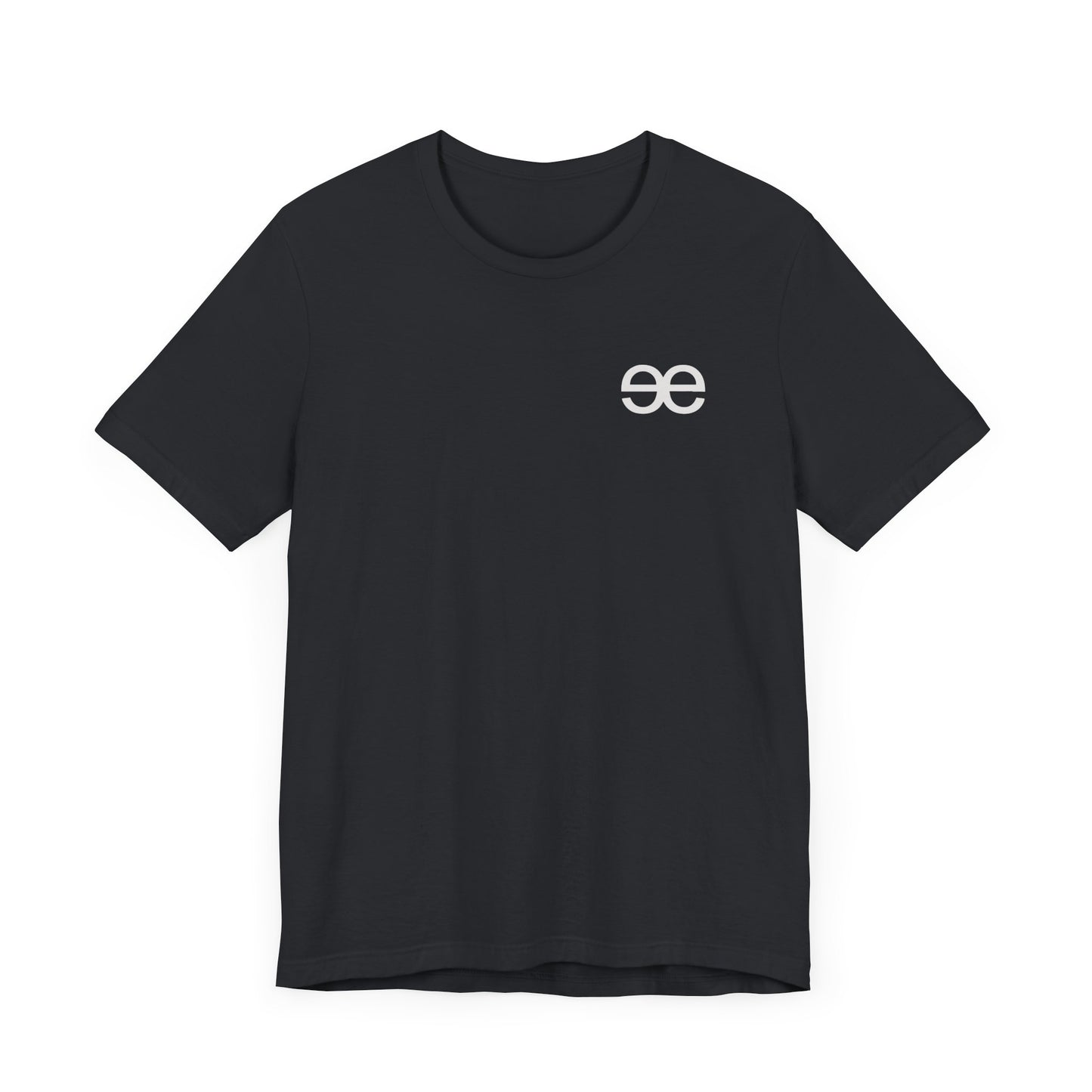 Evil Empire silver EE logo on front Unisex Jersey Short Sleeve Tee