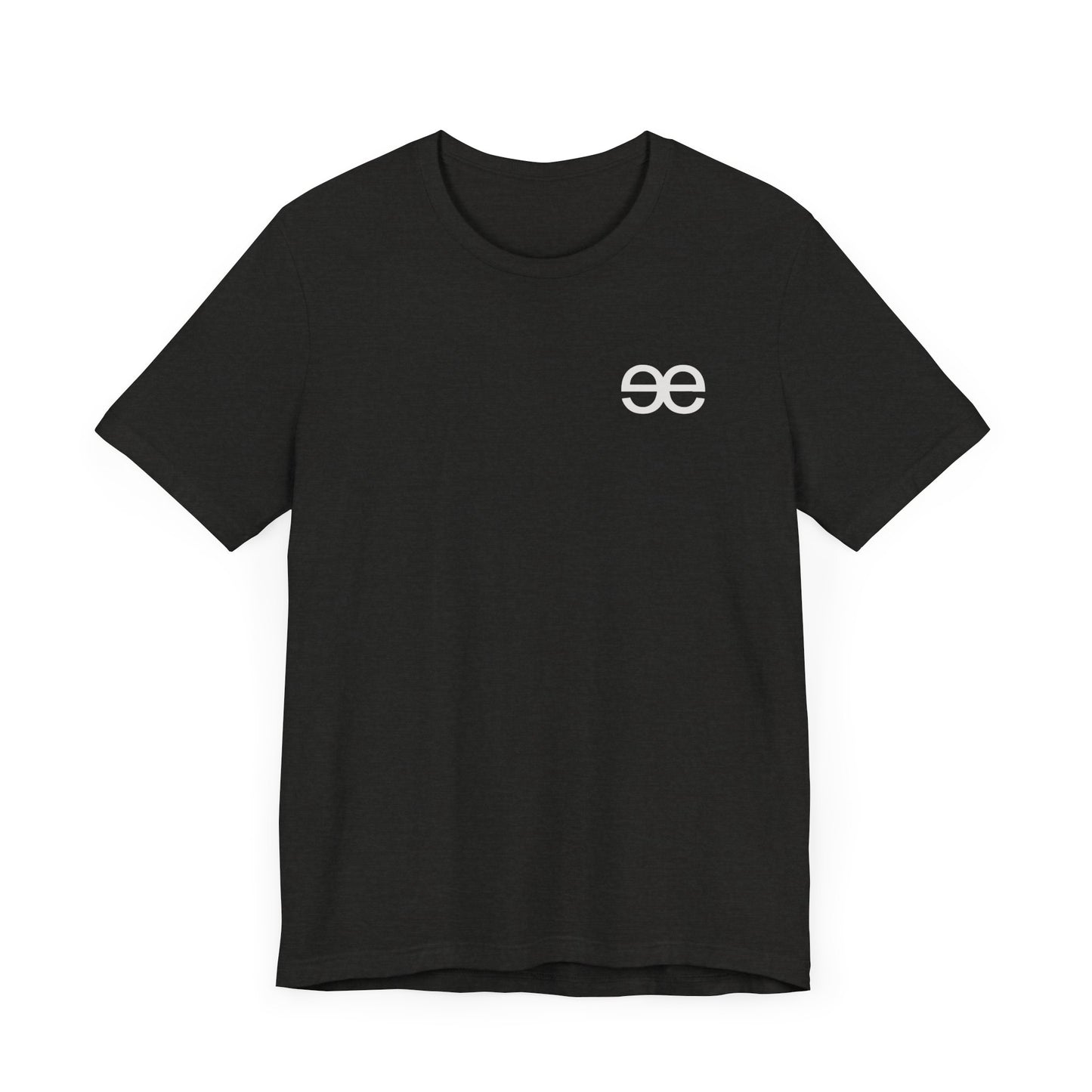 Evil Empire silver EE logo on front Unisex Jersey Short Sleeve Tee