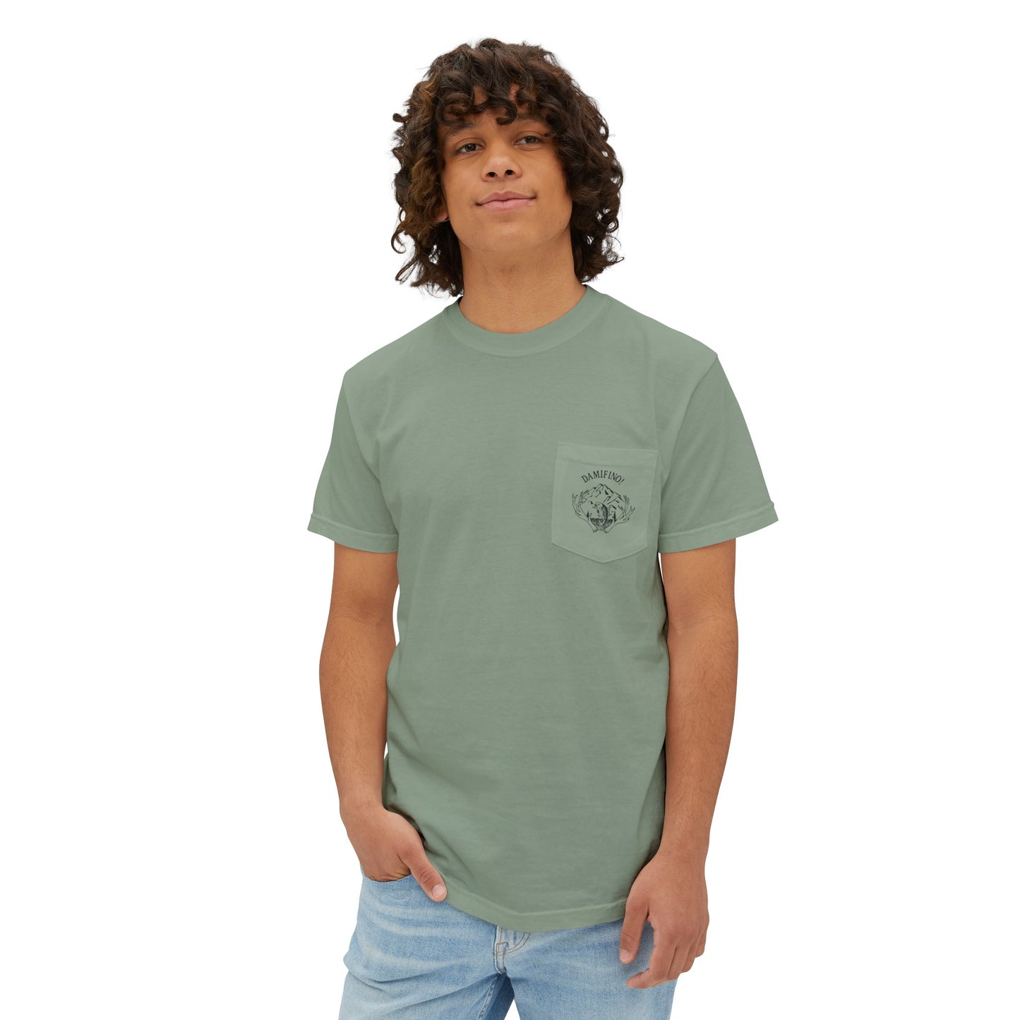 DAMIFINO! Unisex Garment-Dyed Pocket T-Shirt