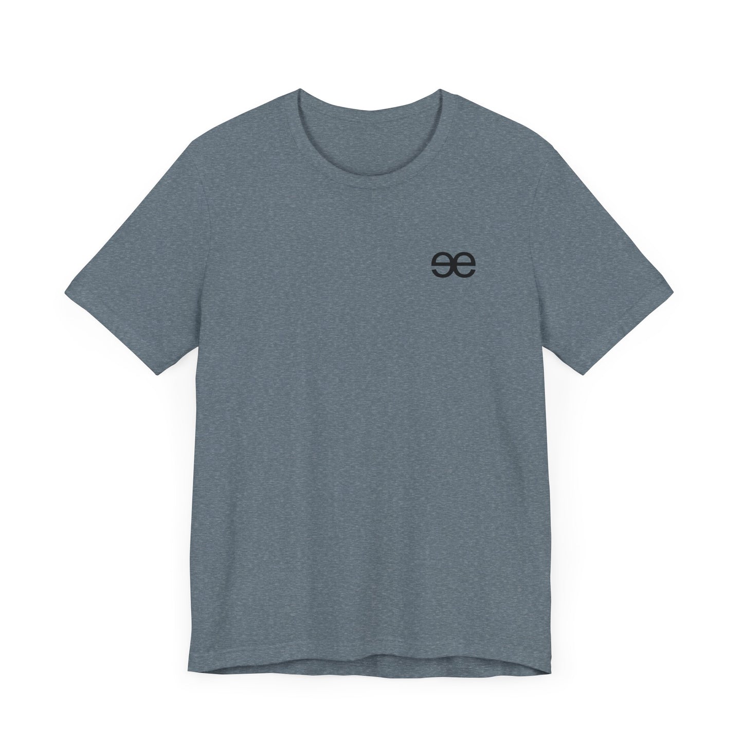 Evil Empire black EE logo on front Unisex Jersey Short Sleeve Tee