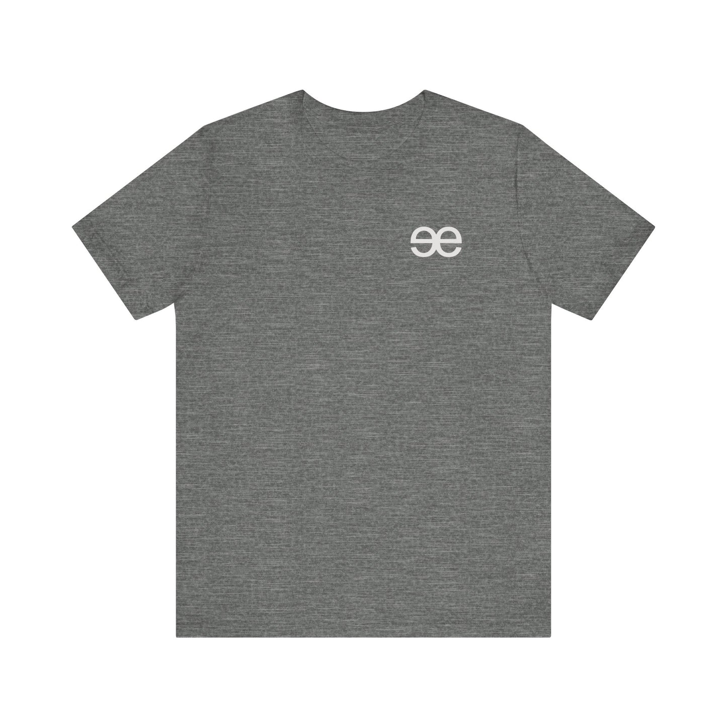 Evil Empire silver EE logo on front Unisex Jersey Short Sleeve Tee