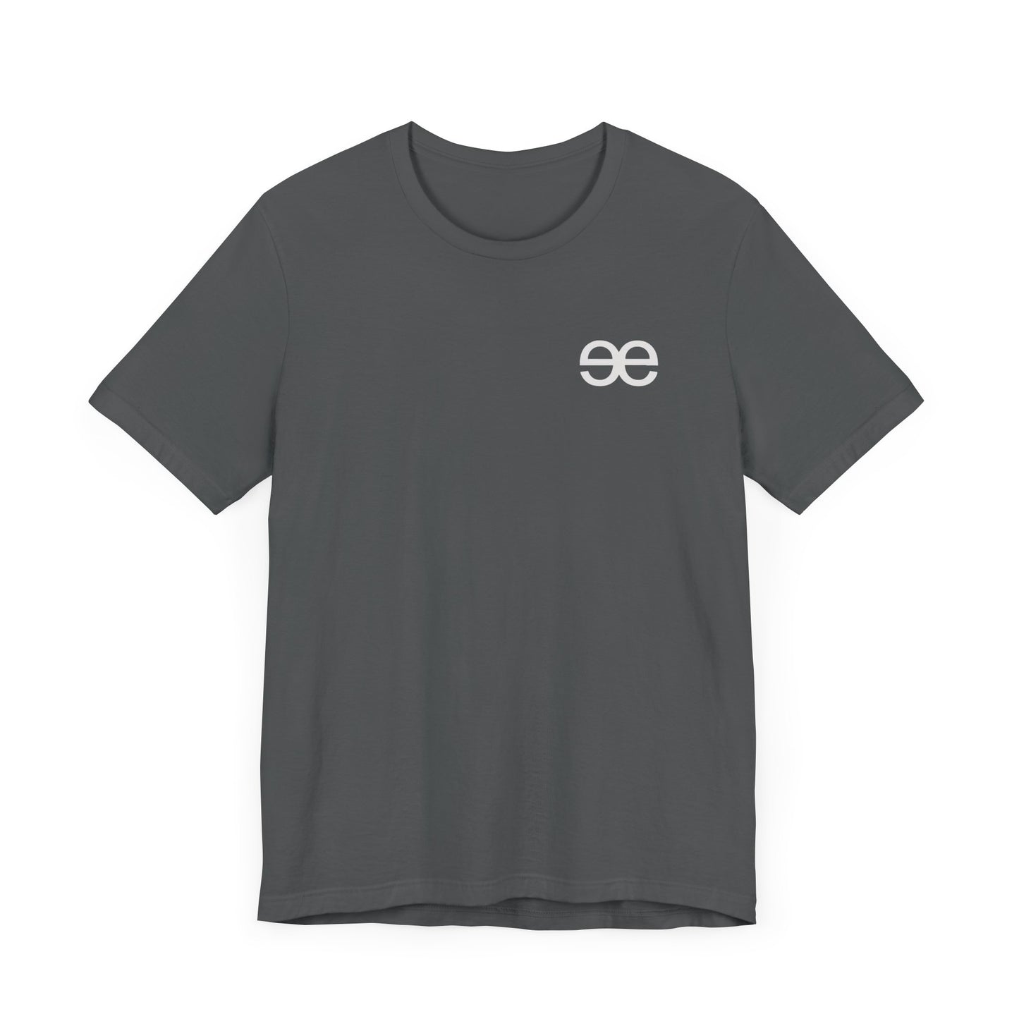 Evil Empire silver EE logo on front Unisex Jersey Short Sleeve Tee