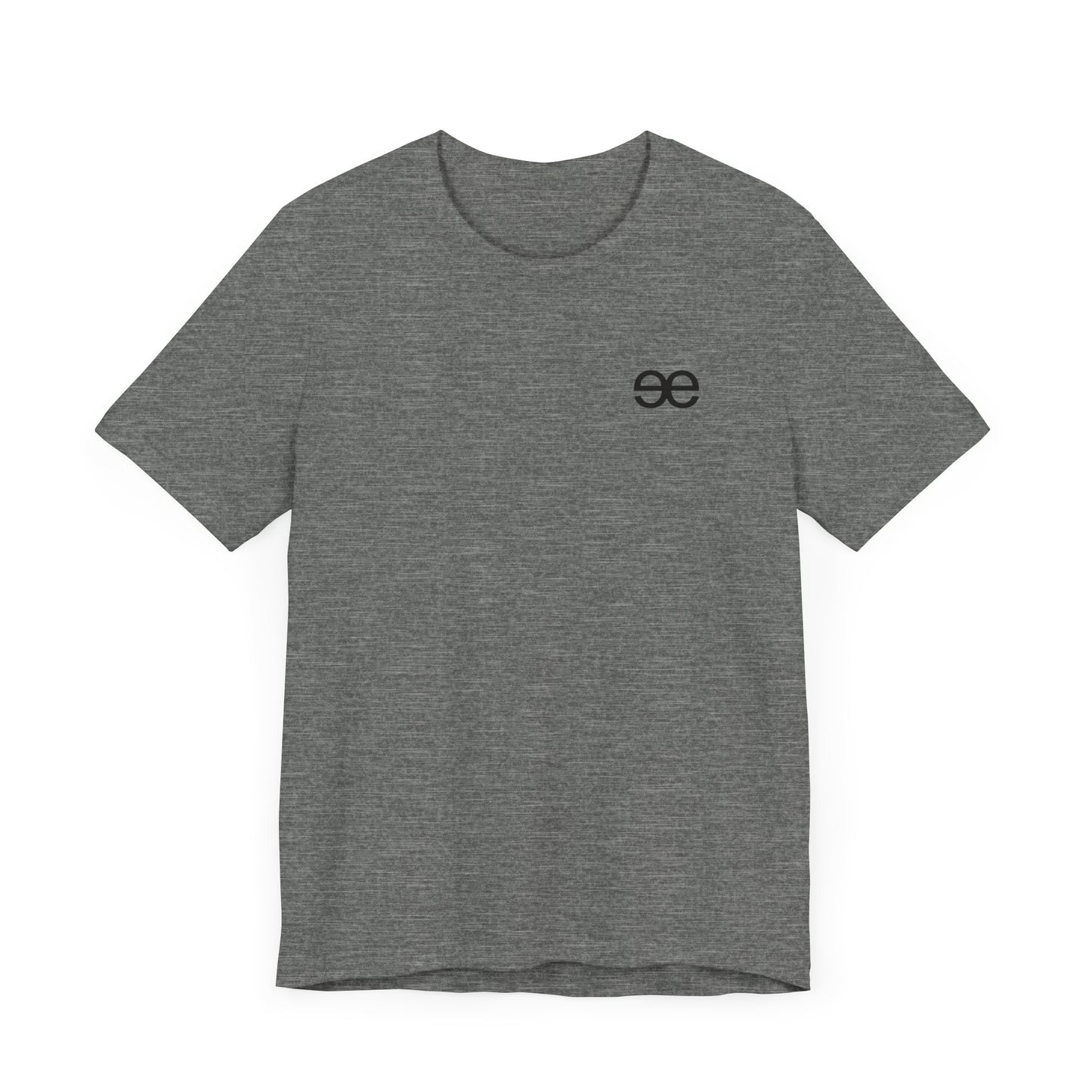 Evil Empire black EE logo on front Unisex Jersey Short Sleeve Tee