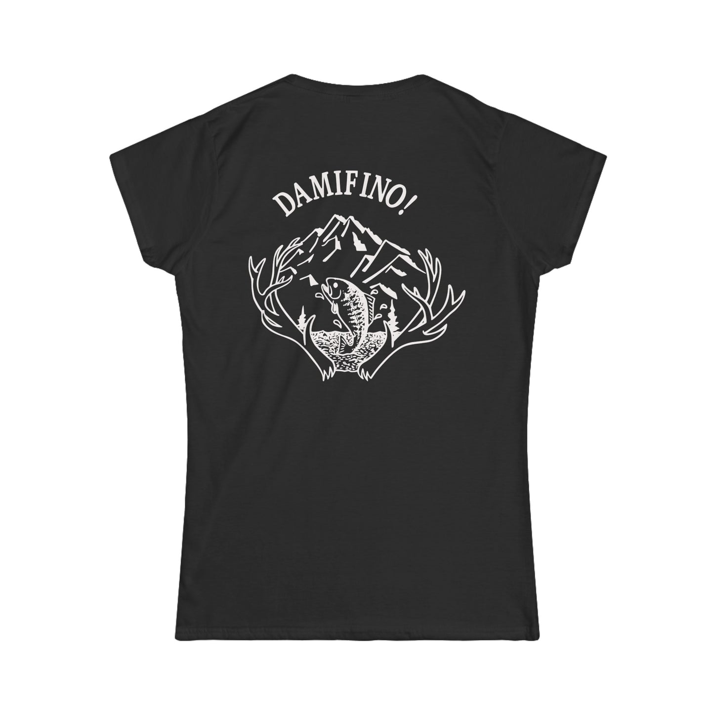 DAMIFINO! White Logo Women's Softstyle Tee