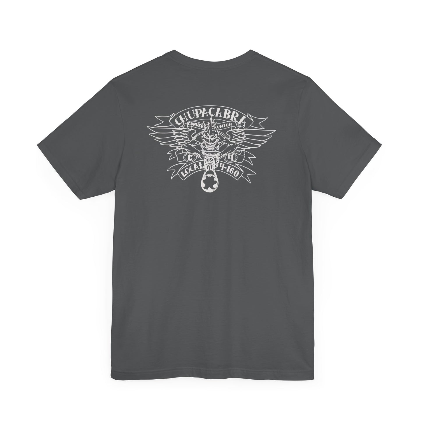 1st FLT Gunners Union silver logo on Front/Back Unisex Jersey Short Sleeve Tee