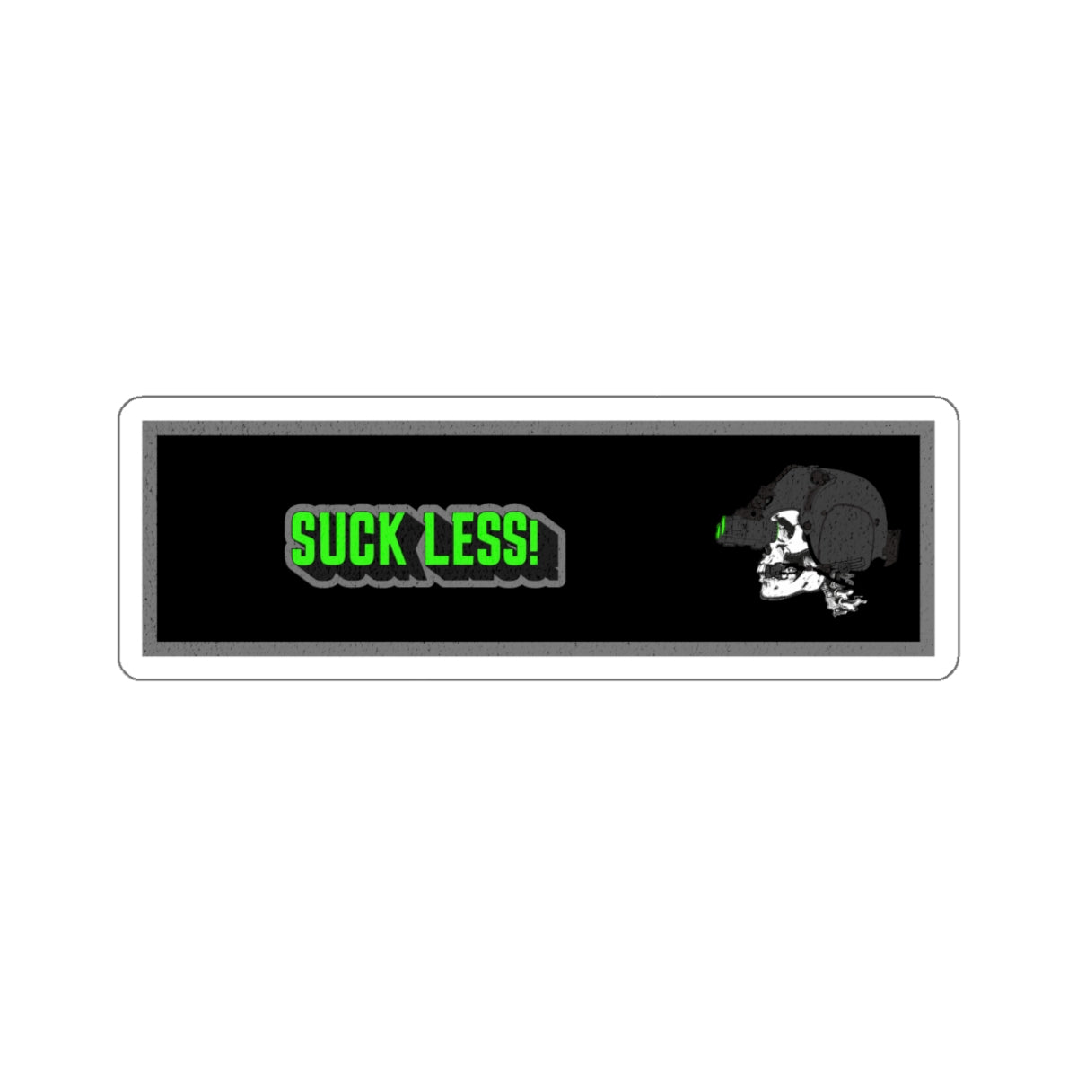 Suck Less (Green) Kiss-Cut Stickers