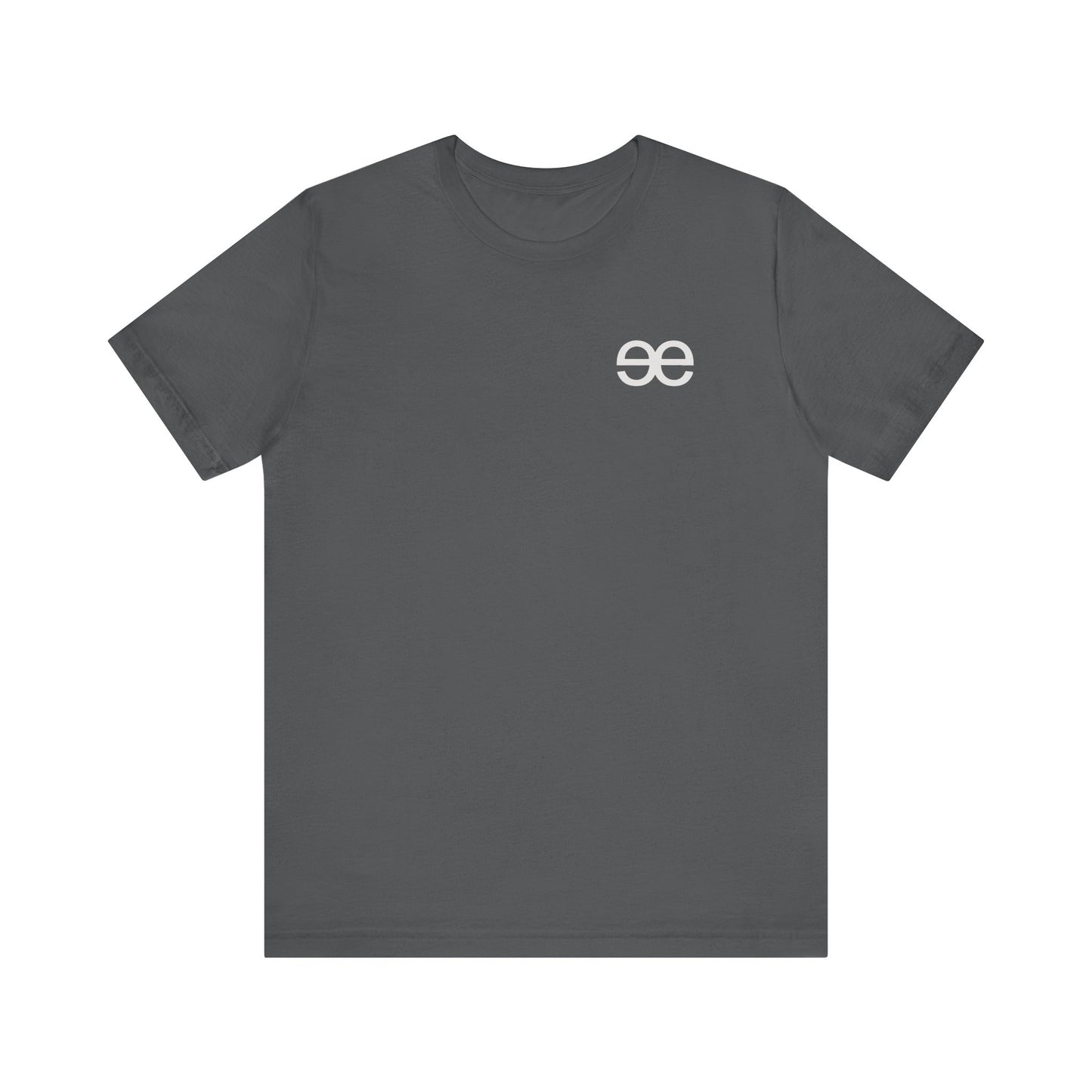 Evil Empire silver EE logo on front Unisex Jersey Short Sleeve Tee